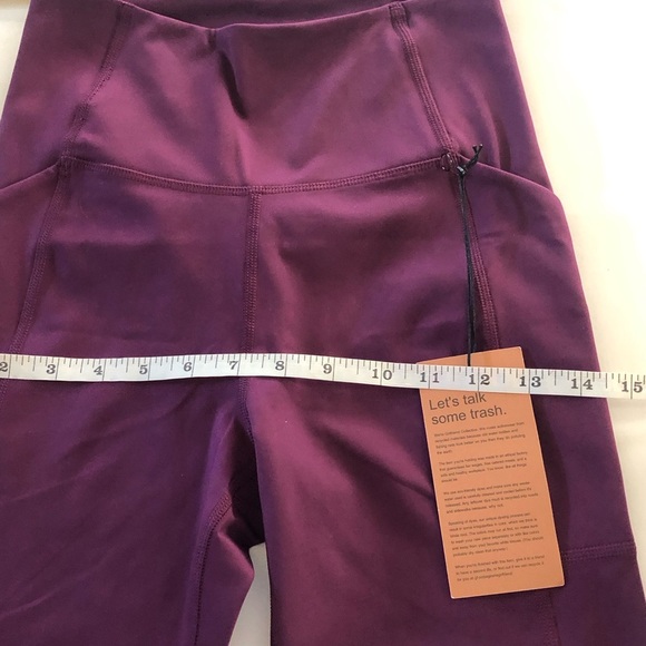 Girlfriend Collective Compressive High-Rise Plum Pocket Leggings Size S - Picture 11 of 14